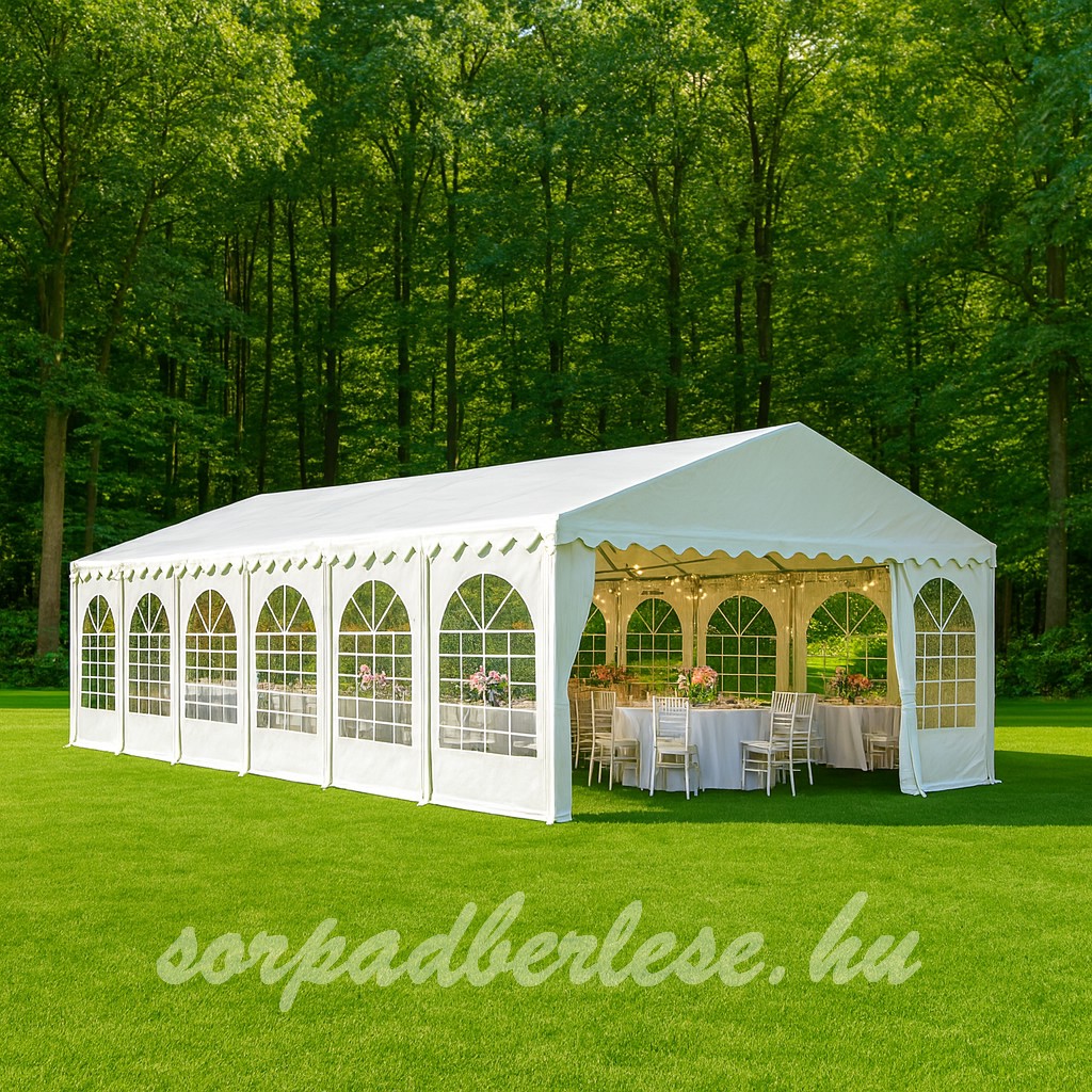 Rendezvénysátor bérlés 8×12 m